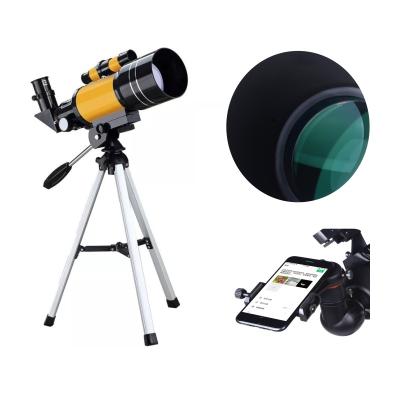 China Astronomy Application Telescope, 75mm Aperture 400mm Space Mount Astronomical Refracting Telescope for Kids Adults for sale