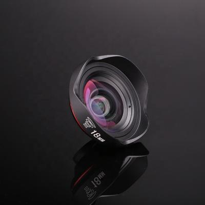 China Glass+Aluminum+ABS FST alloy logo camera lens 18mm mobile phone lens 18mm professional custom processing mobile wide angle lens for sale