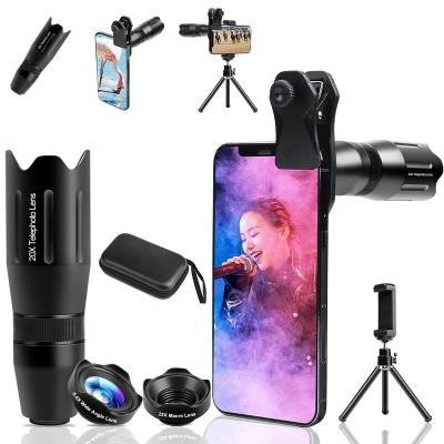 China detachable & sustainable& FST SLR Long Distance Camera Lens Three In One Set, Movable Lens Accessories, Macro Monocular Telescope Wide Angle Lens for sale