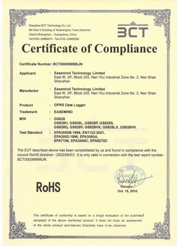 RoHS - EASEMIND TECHNOLOGY LIMITED