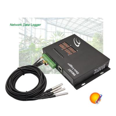 China Industrial Temperature Measuring Four Temperatures Network Logger Controller Data Logger Logistic for sale