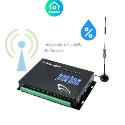 China 24 Hours High Accuracy Data Logger Thermometers 4G Measurement Temperature With 8 Channels Temperature Data Logger for sale