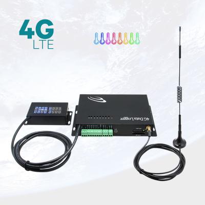 China 24 hours 4G temperature measurement mobile gprs temperature data logger data logger multipoint temperature instruments for sale