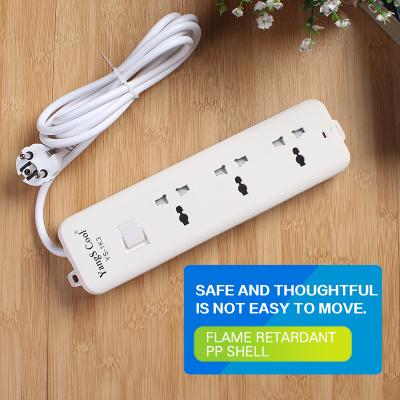 China High Quality Safety Factory Convenient Sale With Switch 110V-250V Power Extension Socket 1.8m Extension Cord 3 Plug for sale