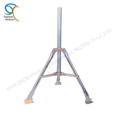 China Factory cheap price steel galvanized 2ft bracket antenna tripod mount with mast for universal ku band satellite dish for sale