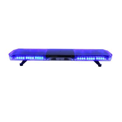 China PC+Aluminum Alloy 47 Inch New High Power Ambulance Cover Light Bar Slim Super Smart Blue Light Fonts With Speaker for sale