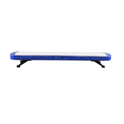 China PC+High Power Hot Cheap Blue Cover Aluminum Alloy LED Ambulance Light Bar Sale Slim Led Flashing Light Bar for sale