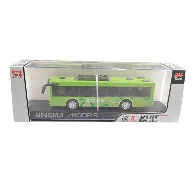 China Kids Toy Factory Price Bus Diecast Models Toys Alloy Car Bus Toys For Kids Diecast Toys Excavator 1/18 for sale