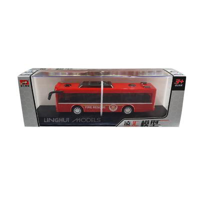 China Toy High Quality Educational Diecast Bus Toy Kids Bus Model Plastic pull back with lights and sound for sale