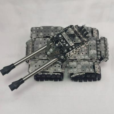 China DIY TOY Mini Metal Puzzel Pieces Solution Toys Tank Building Block Q.I. Benefit Intelligence Toy Blocks for sale