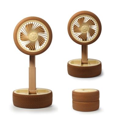 China Multi-direction Air Supply USB Rechargeable Mini Cooling Super Tire Fan Mini Desk Fan Bulk Portable Small Folding for sale