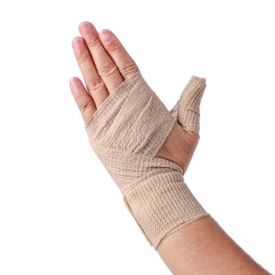 China High Elasticity Protective Portable Disposable Nonwoven Cohesive Waterproof Bandage For Medical Injury for sale