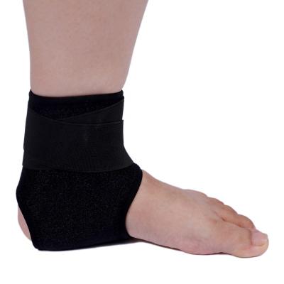 China Adjustable Breathable Black Ankle Guard Elasticity Professional Durable Sports Ankle Guard Sleeve for sale