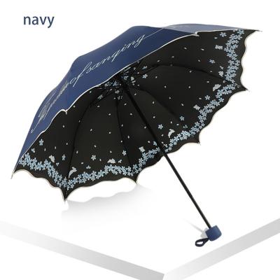 China High Quality Customization Wholesale UV Protection Outdoor Rain Folding Sunny And Rainy Umbrella For Outdoor Beach for sale