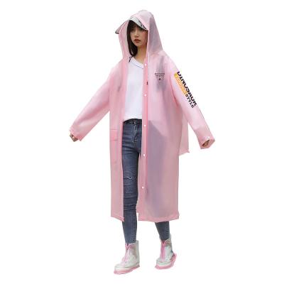 China Fashion Factory Supply EVA Big Brim Adult Rain Coat Lightweight Hot Selling Waterproof Rain Wear Reusable Customized for sale