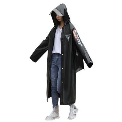 China 2022 Light Weight Fashion Factory Supply Hot Selling EVA Big Brim Adult Raincoat Waterproof Rain Wear Reusable Customized for sale