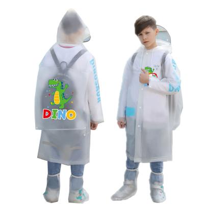 China 2022 Hot Selling Light Weight Waterproof Raincoat For Kids Factory Supply Logo Cartoon Healthy Portable Customized Reusable Printing for sale