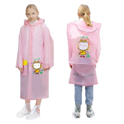 China 2022 Hot Selling Factory Lightweight Fashion Cartoon Raincoat Kids Cheap Poncho For Teenagers Outdoor Travel Customized Logo for sale