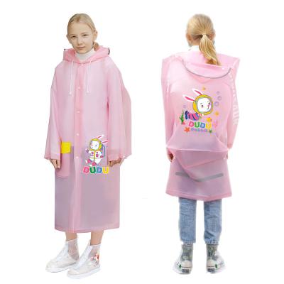 China 2022 light hot sale factory fashion cartoon raincoat kids cheap poncho for outdoor travel customized logo for sale