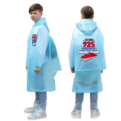 China 2022 light hot sale factory fashion cartoon raincoat kids cheap poncho for outdoor travel customized logo for sale