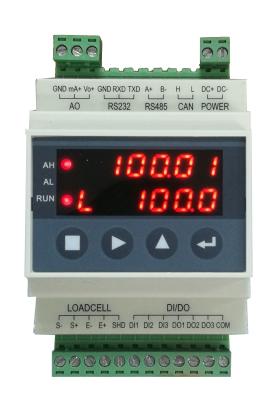 China Guide Rail Type Digital Weighing Controller Module 24 Bit High Precision for sale