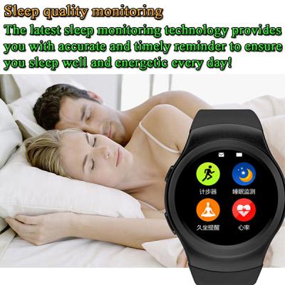 China MTK2502C 128M 1.3 Inches 240 x 240 Pixels High Definition IPS Round-shaped Screen Smart Watch Phone China Manufacturer for sale