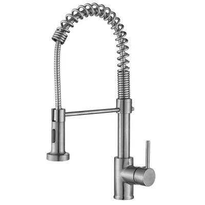 China Modern 2 Function Pull Down Water Magnetic Kitchen Sink Faucet Stainless Steel Kitchen Faucet for sale