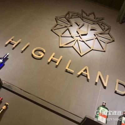 China Buildings Custom Company Logo Shop Room Decoration Outdoor Signs Metal Letters Signboard Signage External Sign Hotel Signs Manufacturers for sale