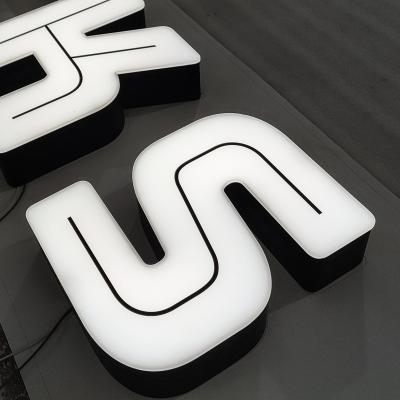 China Buildings Custom Products 3D Alphabet Frontlit Letter Sign Luminous Acrylic Sale Building Best LED Channel Letters Sign For Store for sale