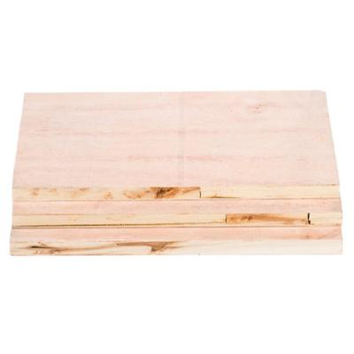 China Manufacturer Supply Finely Processed Modern Poplar Wood Half Cylinder Panel for sale