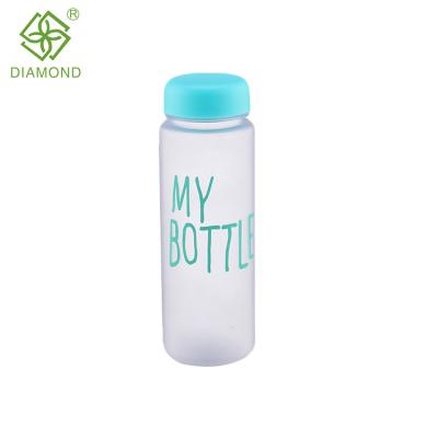 China Sustainable Custom Logo Printing My Bottle 500ml Plastic Water Bottle For Shaker for sale