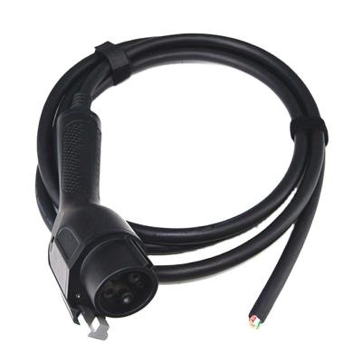 China SAE J1772 1 Type 1 EV Plug Connector 16A Phase EV Cable Charging Commercial Use EV Car Charger Mode 3 for sale