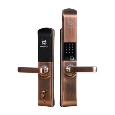 China 2021 Hot Sale Fingerprint Password Smart Door Handle Lock OEM/ODM Smart Lock MJ-8210 for sale