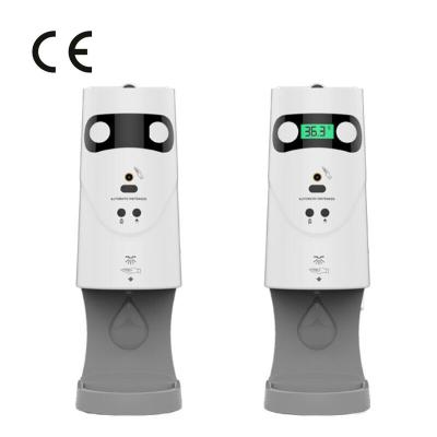 China Foam Automatic Hand Sanitizer Soap Dispenser 1200ML Touchless Soap Dispenser Automatic Soap Dispenser Sensor Thermometer WZ-001TM for sale