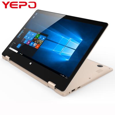 China YEPO Convertible 2 in 1 Notebook Yoga Style 360 ​​Degree Rotating Notebook Touch Screen Celeron N3350 4+32g with SSD Support 13.3