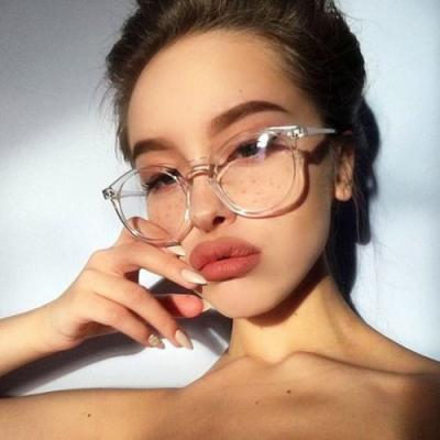 China 2020 fashion new round vintage round women wholesale round optical glasses frames clear eyeglass frames for sale