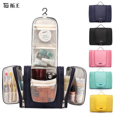 China PVC Men Travel Toiletry Bag Oxford Cloth Hanger Bathroom Cosmetic Female Waterproof Storage Bag Skin Care Product High End Bag Suit for sale