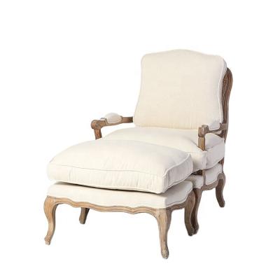 China Rustinc 2020 popular home style antique hand carved bedroom furniture fabric shoe stool/wooden dining chair stool for sale