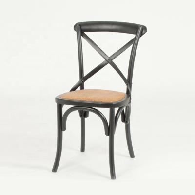 China Wholesale Solid Wood Antique X Bistro Cross Back Chair/Solid Wood Wedding Chair/Dining Chair (CH-532) for sale