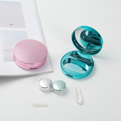 China Wholesale Custom Contact Lens Case Travel Eco Friendly Colorful Contact Lens Box Fashion Contact Lens Kit Cases for sale