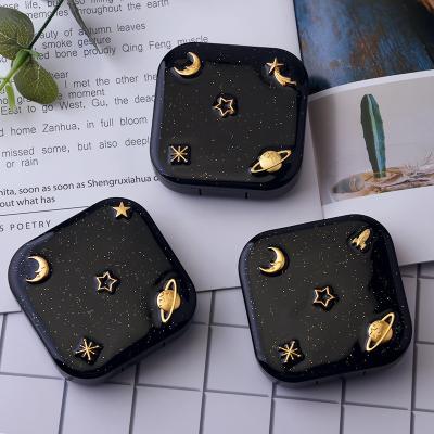 China Fashion Cute Contact Lens Eco Friendly Contact Lens Case Kit Case Luxury With Contact Lens Accessories for sale