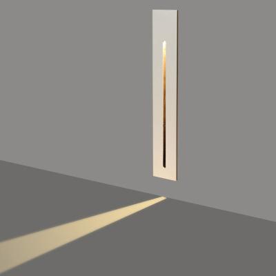 China Modern Smart Indoor Indoor Wall Lamp Motion Sensor LED Stair Light For Hallway Interior Wall Corner Recessed Step Footlight for sale