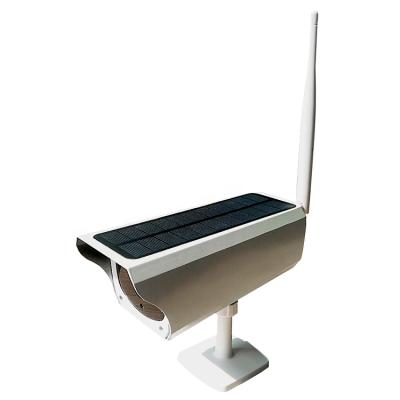 China Full HD Built-in PIR Motion Detection WIFI Sim Card Solar Powered Siren Surveillance Security Camera for sale