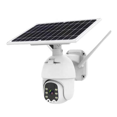 China NIGHT VISION Smart 360 Degree Two Way Voice 4G Solar Security Camera 1080P Outdoor Surveillance Waterproof CCTV Camera with Solar Panel Power for sale