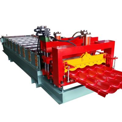 China Building Material Shops Building Material Shops Color Steel Glazed Tile Roof Sheet Roll Forming Machine for sale