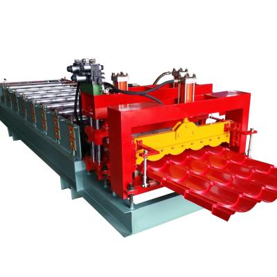 China Building Material Stores Building Material Stores Building Material Stores Plate Sheet Roll Forming Machine Automatic Color Steel Sheet Metal Product Steel Glazed Panel 0.3 roof--0.8mm for sale