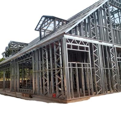 China Building Material Shops Lightweight Building Material Stores 81mm*41mm*10mm Gauge Steel Frame Roll Forming Machine For 2 Floor Viall Building for sale