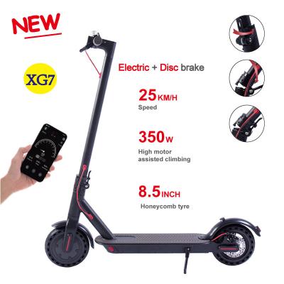 China Dropshipping 8.5 Inch Two Wheels Fast Mobility APP/waterproof IPX4 Delivery Portable Folding Electric Scooter Bike for sale