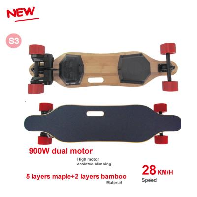 China Hot Selling Young Men Fashion Dual Skateboard Cool Electric Trucks Scooter Unisex Hot Selling Motor for sale