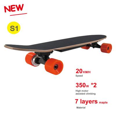 China Unisex Portable Fast Dual Electric Motors 2AH Battery Electric Skateboard Skateboard E Skateboard for sale